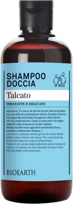 bioearth Bagnoschiuma Bio Shampoo Doccia Vegan Talcato