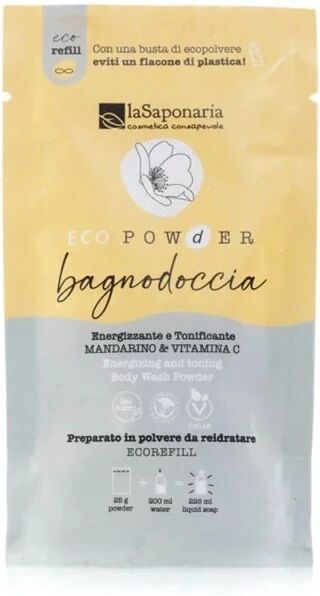 la saponaria Bagnoschiuma Bio Bagnodoccia in polvere Energizzante