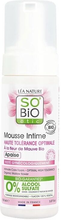 so'bio étic Detergente intimo Mousse Intima Ipoallergenica alla Malva