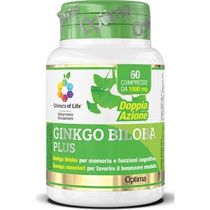 optima naturals Integratori alimentari Ginko Biloba Integratore per memoria e attenzione