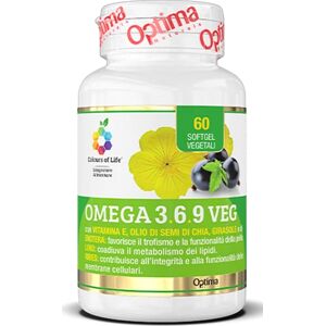 optima naturals Integratori alimentari Omega 3,6,9 Veg Integratore di acidi grassi essenziali