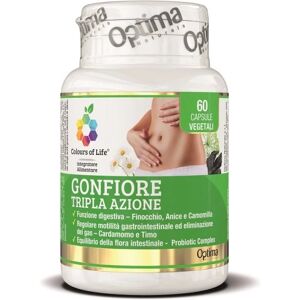 optima naturals Integratori alimentari Gonfiore Tripla Azione Integratore per gonfiore addominale