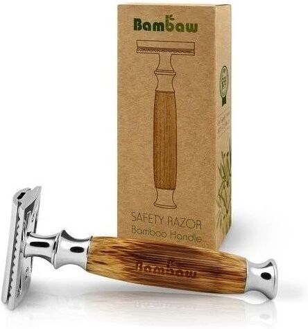 bambaw Spugne e Accessori Viso Rasoio di Sicurezza in Bamboo