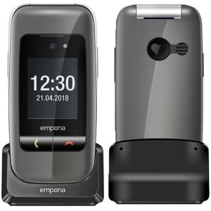 EMPORIA ONE - Telefono a conchiglia 2G per anziani a risposta rapida con tasto d