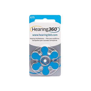 HEARING360 Blister Pile per Apparecchi Acustici PR44 675 Blu