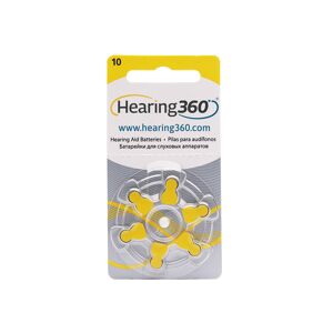 HEARING360 Blister Pile per Apparecchi Acustici PR70 10 Giallo