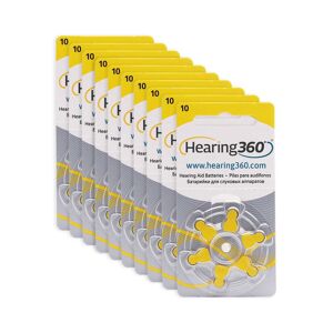 HEARING360 10 Blister Pile per Apparecchi Acustici PR44 675 Blu