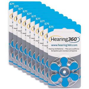 HEARING360 10 Blister Pile per Apparecchi Acustici PR41 312 Marrone