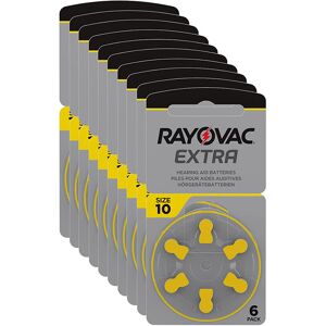 RAYOVAC 60 Pile per Apparecchi Acustici  Extra PR70 10 Giallo