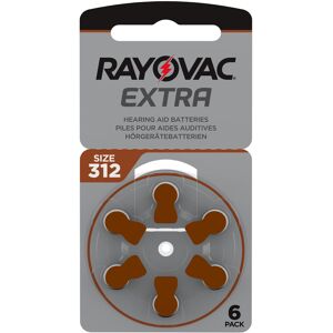 RAYOVAC Blister Pile per Apparecchi Acustici  Extra PR41 312 Marrone