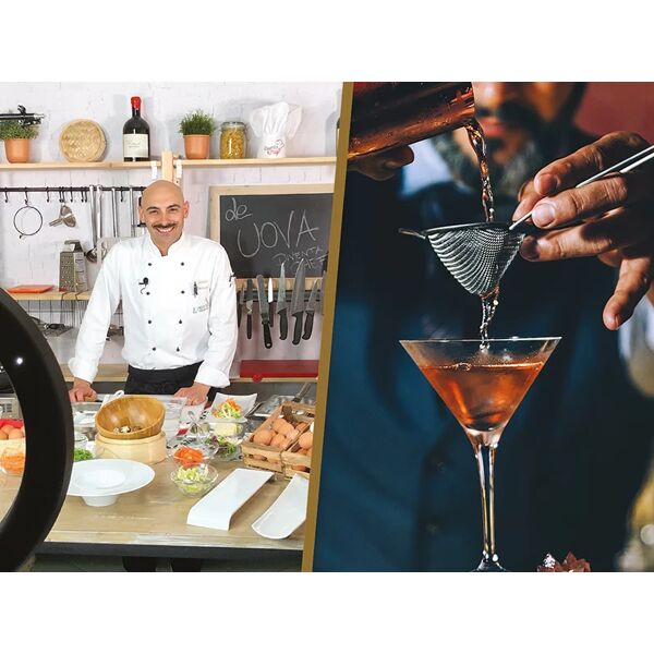 smartbox lezioni online: 1 corso di cucina professionale e 1 corso di bartending