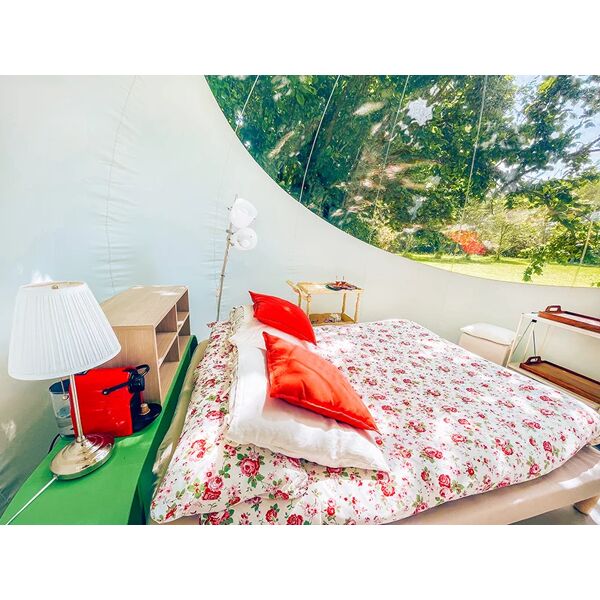 smartbox 1 notte in bubble glamping in toscana con prosecco e accesso alla vasca idromassaggio