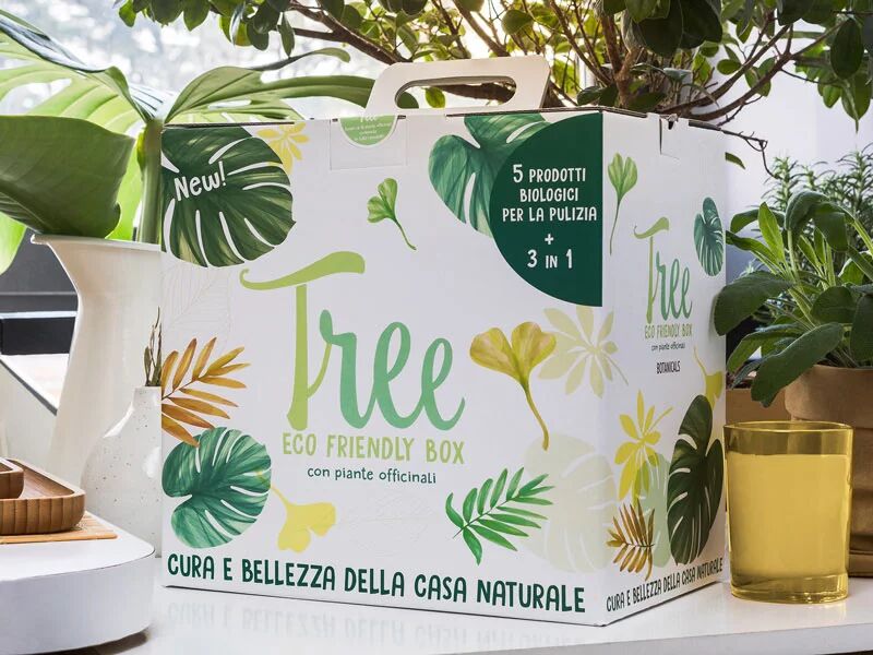 smartbox 100% bio: 1 box con prodotti naturali per la pulizia della casa con tree