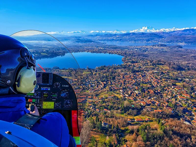 smartbox volo in autogiro di 45 minuti con pilota esperto, briefing, foto e video ricordo inclusi