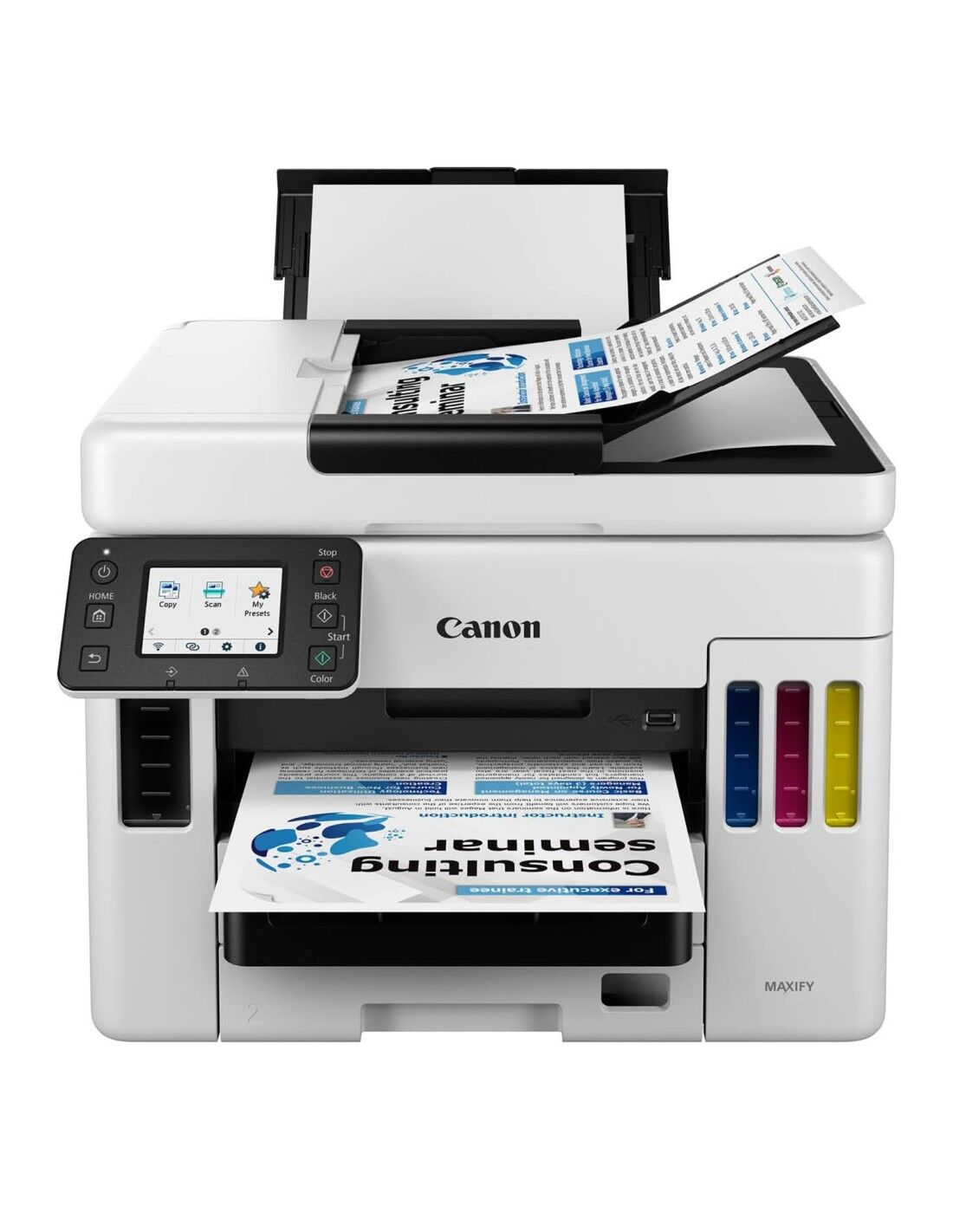 canon maxify gx7050 stampante multifunzione 4 in 1 a getto d'inchiostro a colori a4 wi-fi