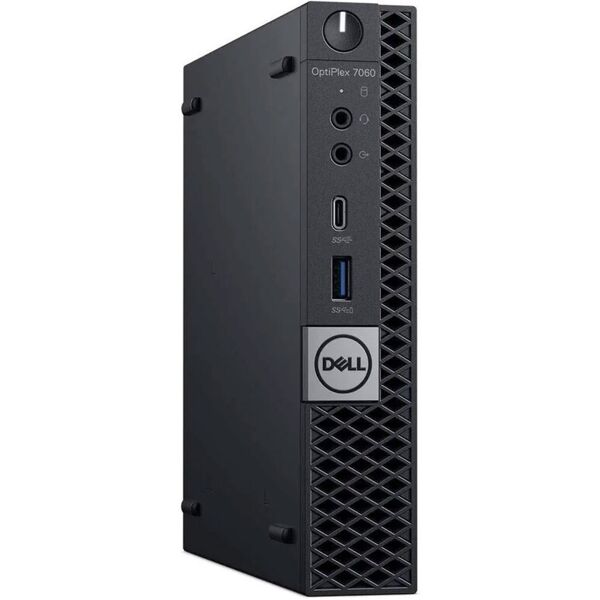 pc computer ricondizionato dell optiplex 7060 mini intel i7-8700t ram 16gb ssd 240gb freedos