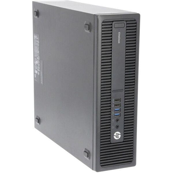 hp elitedesk 705 g3 sff pc computer amd a6-8570 ram 8gb ssd 240gb freedos (ricondizionato)