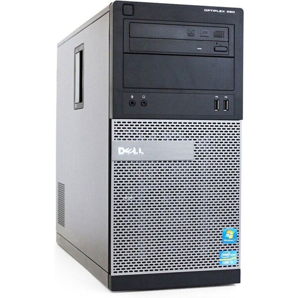 dell optiplex 390 tower pc computer intel i7-2600 ram 16gb ssd 240gb hdd 500gb dvd-rom freedos (ricondizionato)