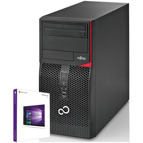 fujitsu esprimo p520 tower pc computer intel i5-4460 ram 8gb ssd 240gb dvd-rom windows 10 pro (ricondizionato grado a)