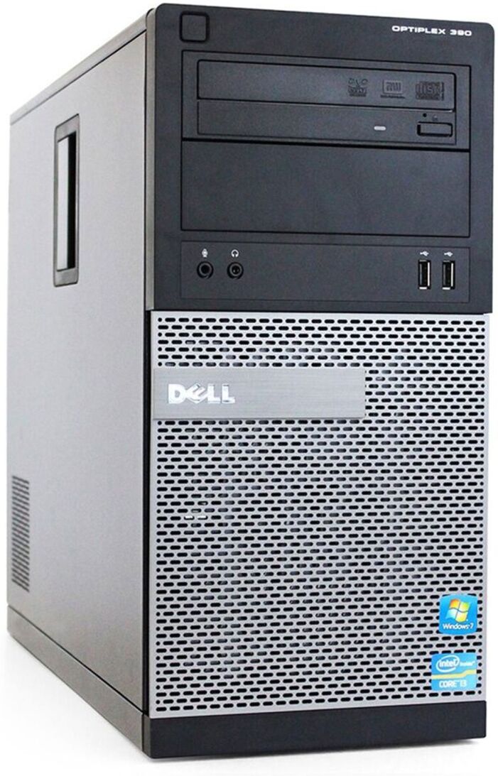 dell optiplex 390 tower pc computer intel i7-2600 ram 16gb ssd 240gb hdd 500gb dvd-rom freedos (ricondizionato)