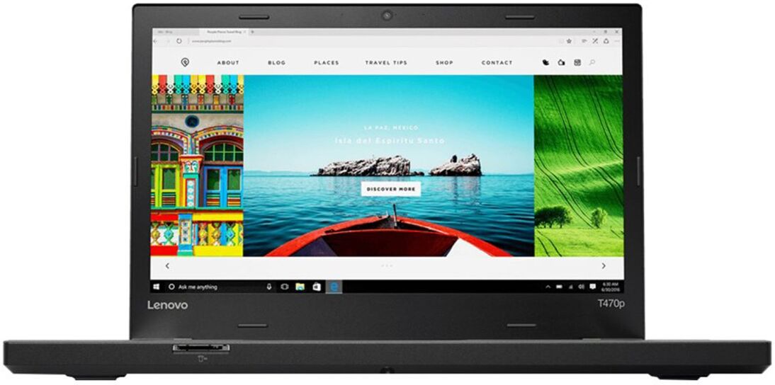 notebook pc portatile ricondizionato lenovo thinkpad t470p 14 intel i7-7820hq ram 16gb ssd 512gb webcam freedos