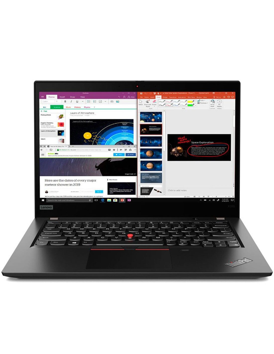 bLenovo ThinkPad X395 Notebook 13.3" Touchscreen AMD Ryzen 5 3500U Ram 16GB SSD 256GB Webcam (Ricondizionato Grado A)