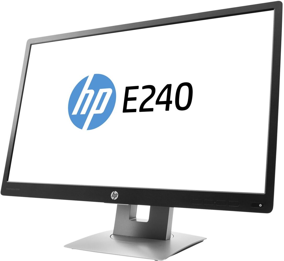 monitor 24 16:9 hp elite display e240 full hd ips vga hdmi dp nero (ricondizionato grado a)