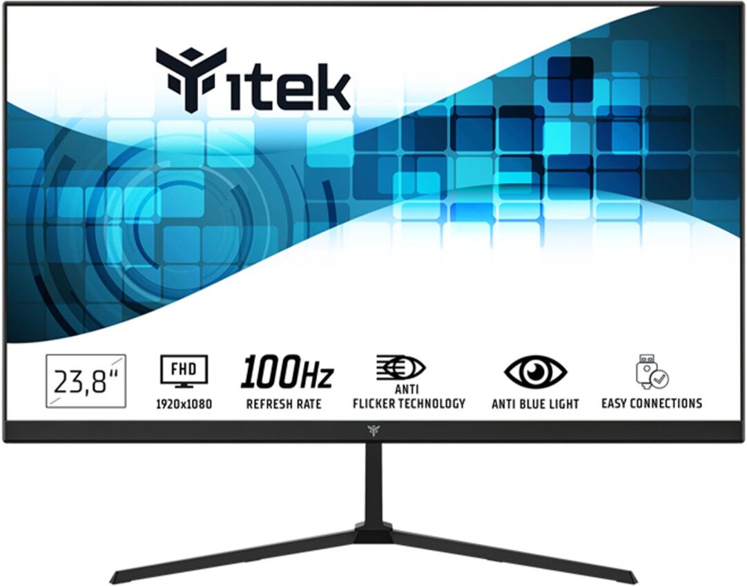 brITEK Monitor GWF 23.8" (24") Full HD, VA, 100Hz, 16:9, 5ms, HDMI, VGA, Speaker, LBL, Slim, Frameless