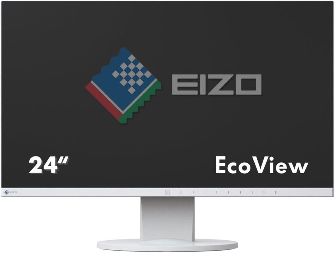 Monitor 24" 16:9 EIZO FlexScan EV2450 Full HD IPS VGA HDMI DP Speaker Bianco (Ricondizionato Grado A)