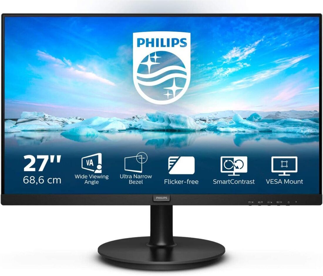 Monitor 27" Philips 271V8LA LED Full HD 16:9 VA HDMI VGA 75 Hz Speaker Vesa