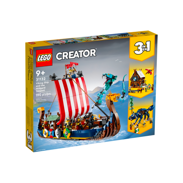 31132 lego creator nave vichinga e jormungandr