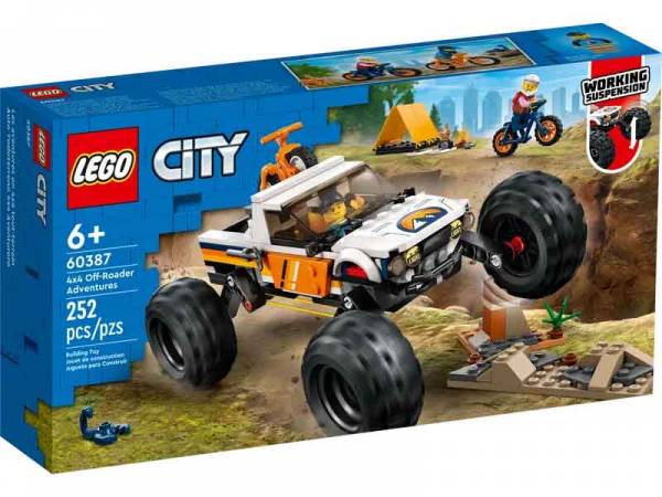 60387 lego city avventure sul fuoristrada 4x4