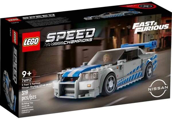 76917 lego speed champions 2 fast 2 furious nissan skyline gt-r (r34)