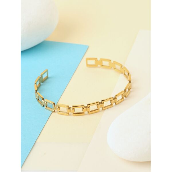 stand-prive.com bracciale a cerchio aperto con fantasia a quadri oro t.u