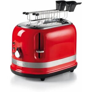 Ariete 0149 Tostapane 2 Fette Moderna Con Pinze 6 Livelli Di Doratura 800w Rosso