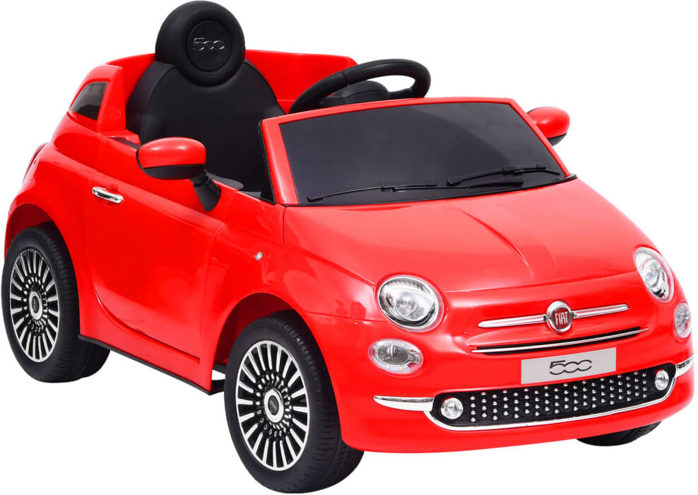 Vidaxl Auto Elettrica Per Bambini Fiat 500 Rossa