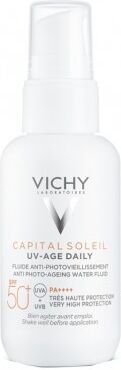 vichy uv age fluido viso solare anti foto invecchiamento spf50+ 40 ml