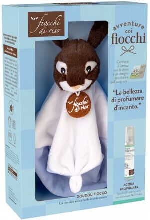 Fiocchi di Riso Cofanetto Avventure Acqua profumata + doudou azzurro