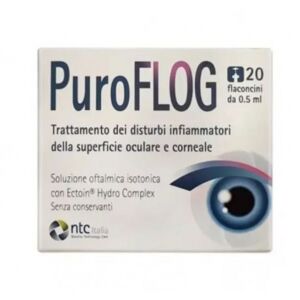 Ntc Puroflog Con Ectoin Hydro Complex soluzione oftalmica riparatrice 20 flaconcini monodose da 0,5 ml