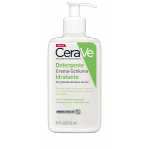 CeraVe Detergente Crema-Schiuma Idratante viso corpo pelli normali secche 236 ml