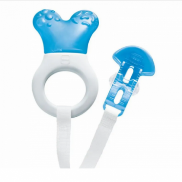 MAM Mini Cooler dentaruolo per dentizione dei bambini doppio azzurro 1 pezzo