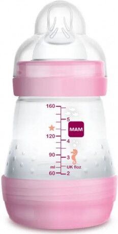 MAM Easy Start Biberon rosa per neonati 160ml