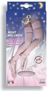 SOLIDEA BY CALZIFICIO PINELLI Solidea Night Wellness Calze notturne a compressione graduata rosa tg.2-M