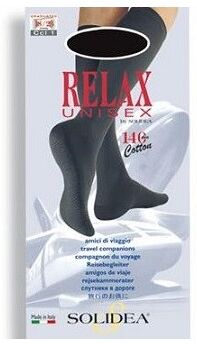 SOLIDEA BY CALZIFICIO PINELLI Solidea Relax 140 den Gambaletto unisex compressione graduata tg.1 nero