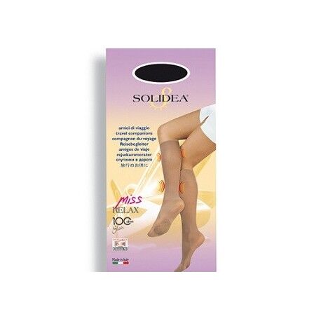 SOLIDEA BY CALZIFICIO PINELLI Solidea Miss Relax Gambaletto 100 den Camel Tg. 2