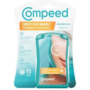 Compeed Stop Brufoli Nascondi e Vai - Cerotti coprenti per i brufoli 15 pezzi