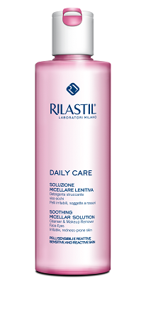 rilastil daily care soluzione micellare lenitiva detergente per viso e occhi 250ml