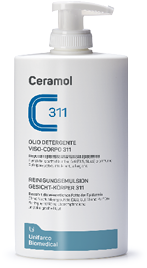 Ceramol 311 olio detergente viso corpo per pelle secca sensibile 400 ml