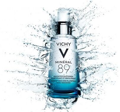 Vichy Mineral 89 maxi formato 75 ml siero booster viso quotidiano rimpolpante e fortificante