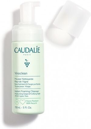 Caudalie Vinoclean Schiuma Mousse detergente viso senza sapone Fleur de Vigne 150 ml